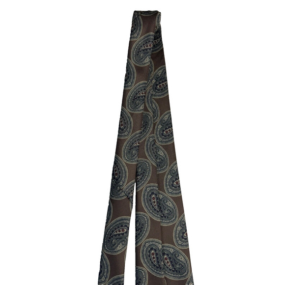 Italian All Silk Hand Made Paisley Design Tie - Unknown Designer - Picture 4 of 5